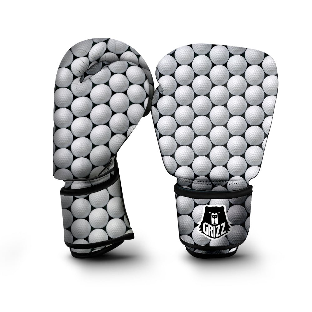Giant Golf Ball Print Pattern Boxing Gloves-grizzshop