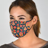 Gingerbread Man Chirstmas Pattern Print Face Mask-grizzshop