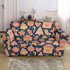 Gingerbread Man Chirstmas Pattern Print Loveseat Cover-grizzshop