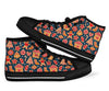 Gingerbread Man Chirstmas Pattern Print Men Women's High Top Shoes-grizzshop