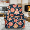 Gingerbread Man Chirstmas Pattern Print Recliner Cover-grizzshop