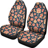 Gingerbread Man Chirstmas Pattern Print Universal Fit Car Seat Cover-grizzshop