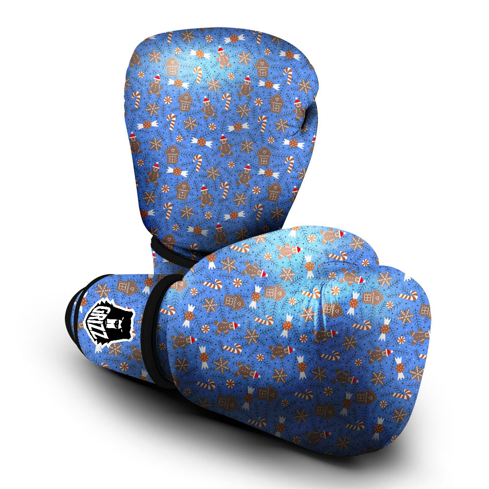 Gingerbread Man Christmas Print Pattern Boxing Gloves-grizzshop