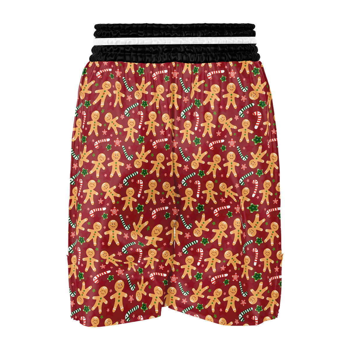 Gingerbread Man Cute Print Pattern Boxing Shorts-grizzshop