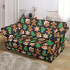 Gingerbread Man Pattern Print Chirstmas Loveseat Cover-grizzshop