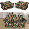 Gingerbread Man Pattern Print Chirstmas Loveseat Cover-grizzshop