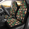 Gingerbread Man Pattern Print Chirstmas Universal Fit Car Seat Cover-grizzshop