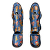 Gingerbread Man Xmas Print Pattern Muay Thai Shin Guards-grizzshop