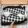 Gingham Black Pattern Print Sneaker Shoes For Men Women-grizzshop