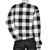 Gingham Black Pattern Print Women's Sweatshirt-grizzshop