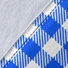 Gingham Blue Pattern Print Blanket-grizzshop