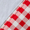 Gingham Red Pattern Print Blanket-grizzshop