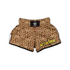 Giraffe Brown Print Pattern Muay Thai Boxing Shorts-grizzshop