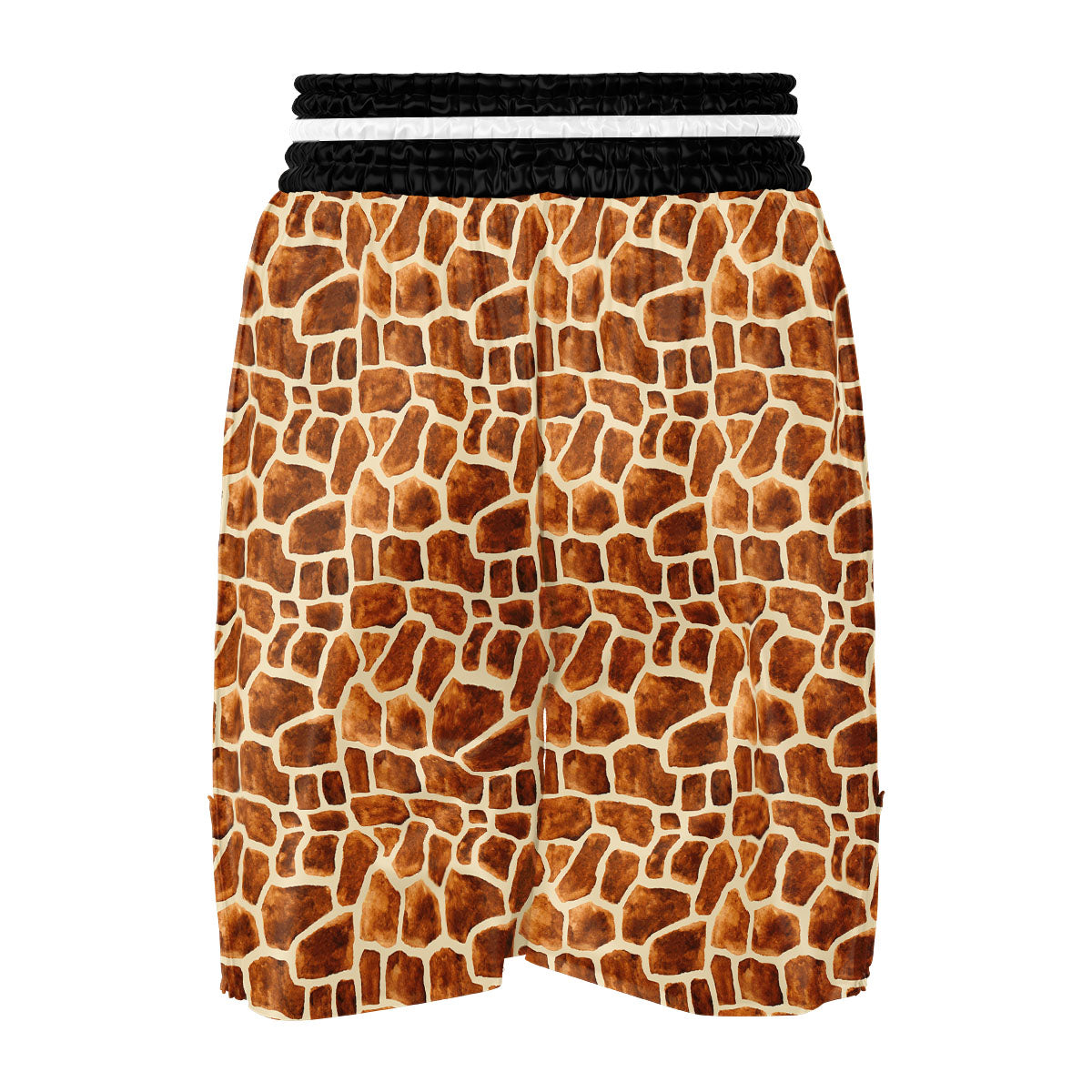 Giraffe Brown Watercolor Print Pattern Boxing Shorts-grizzshop