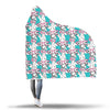 Giraffe Cartoon Pattern Print Hooded Blanket-grizzshop