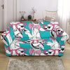 Giraffe Cartoon Pattern Print Loveseat Cover-grizzshop