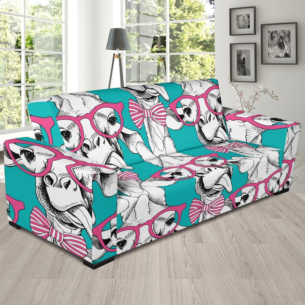 Giraffe Cartoon Pattern Print Sofa Covers-grizzshop