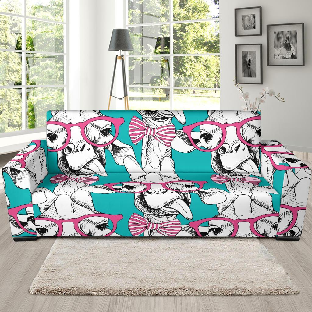 Giraffe Cartoon Pattern Print Sofa Covers-grizzshop