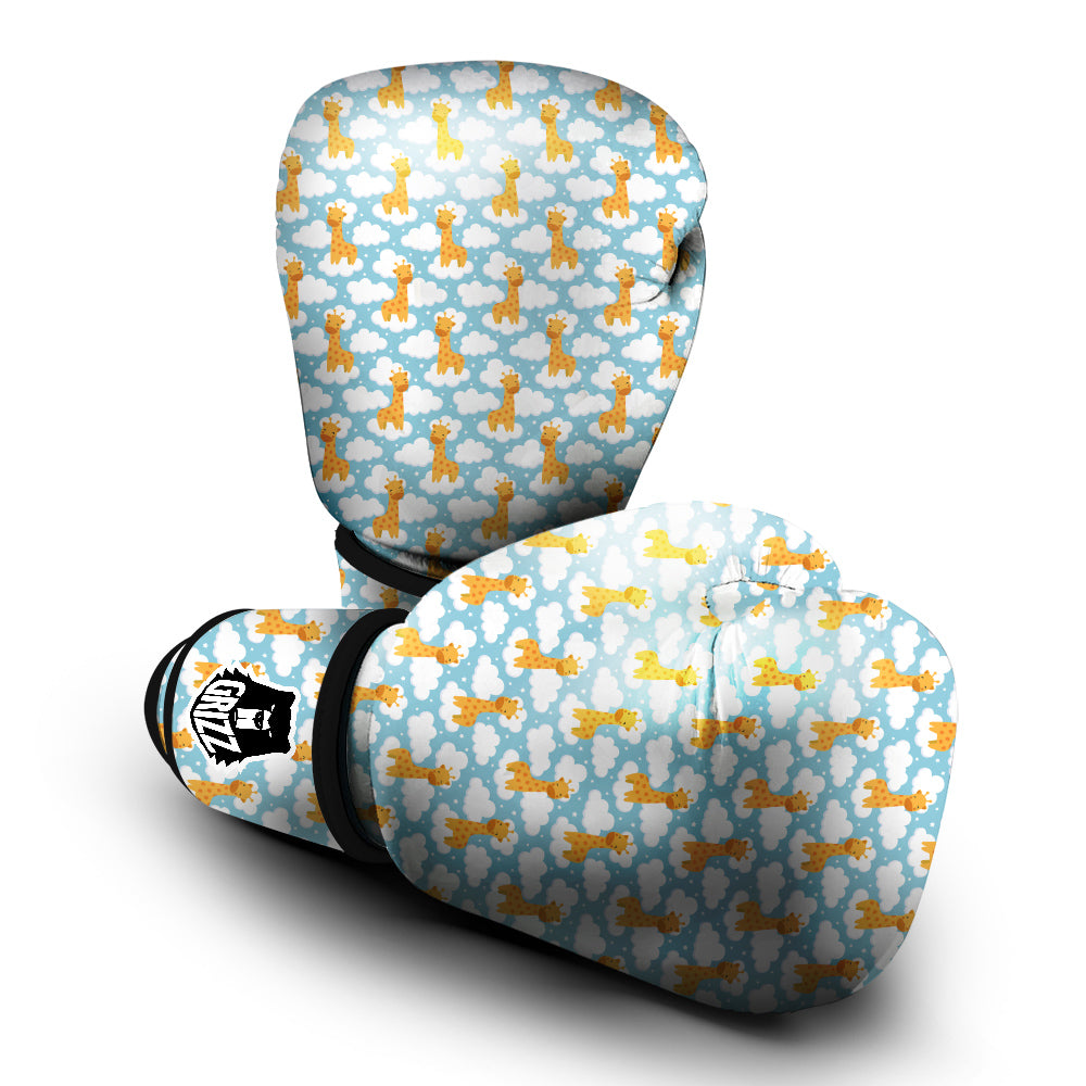 Giraffe Cute Cartoon Print Pattern Boxing Gloves-grizzshop