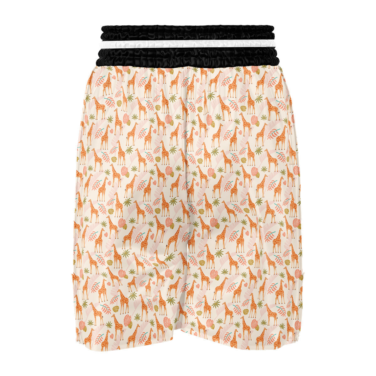 Giraffe Cute Print Pattern Boxing Shorts-grizzshop