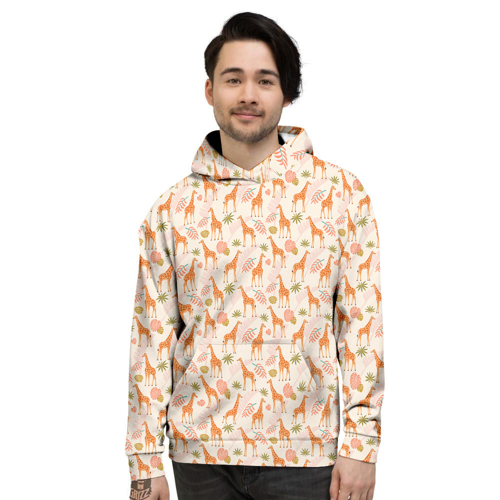 Giraffe Cute Print Pattern Men's Hoodie-grizzshop