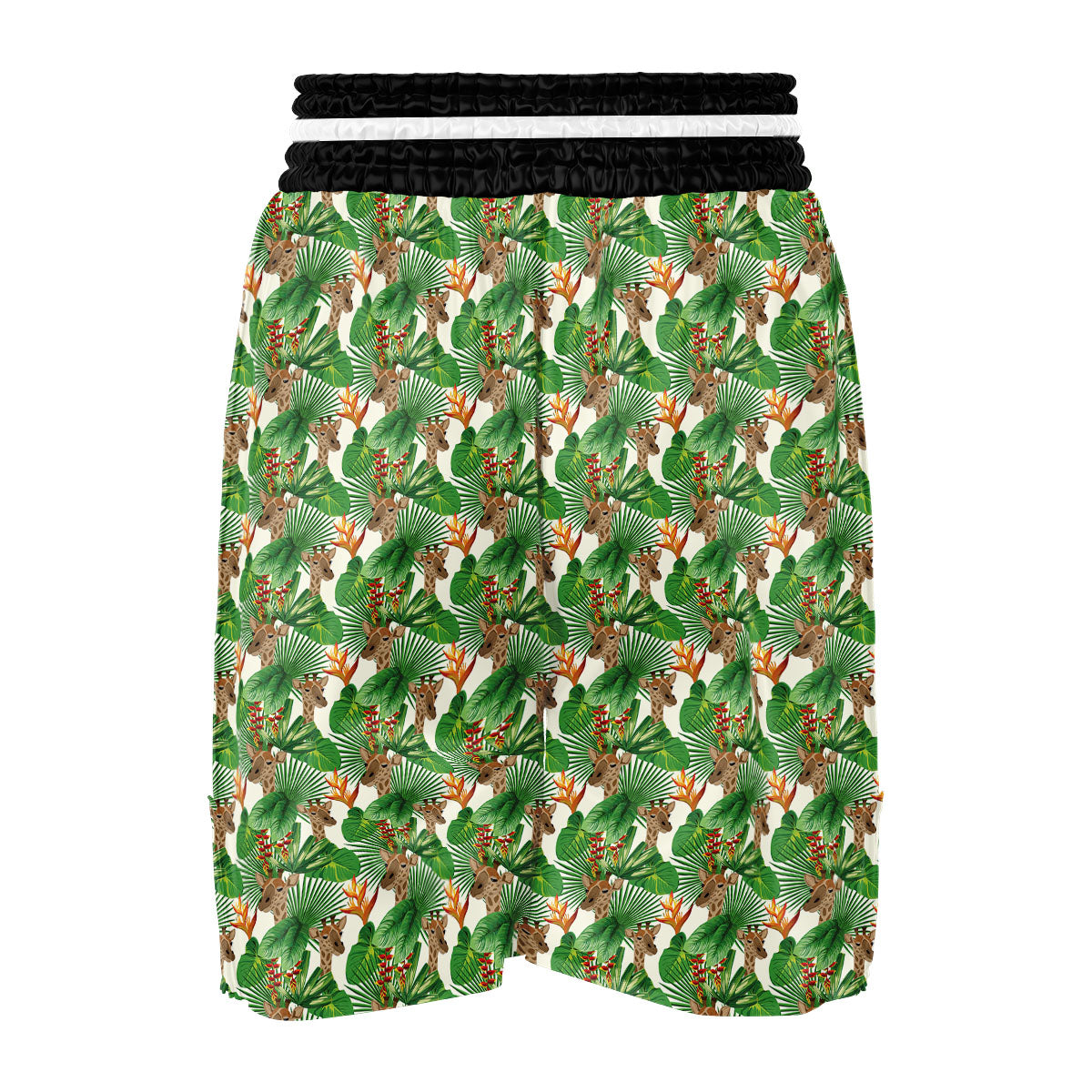 Giraffe Exotic Tropical Print Pattern Boxing Shorts-grizzshop