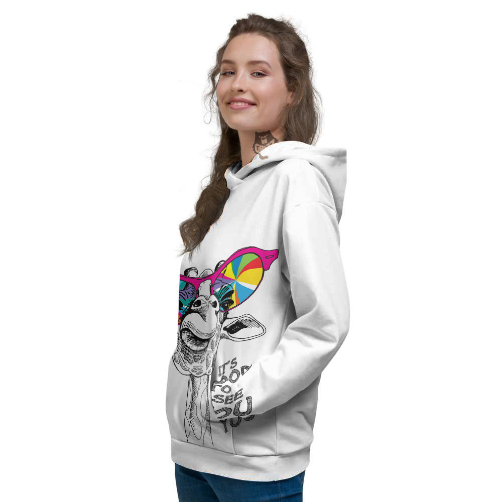 Giraffe Funny Print Women's Hoodie-grizzshop