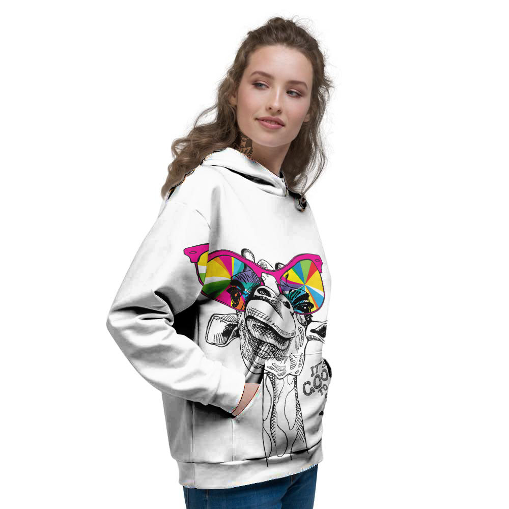 Giraffe Funny Print Women's Hoodie-grizzshop