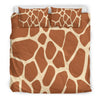 Giraffe Pattern Print Duvet Cover Bedding Set-grizzshop