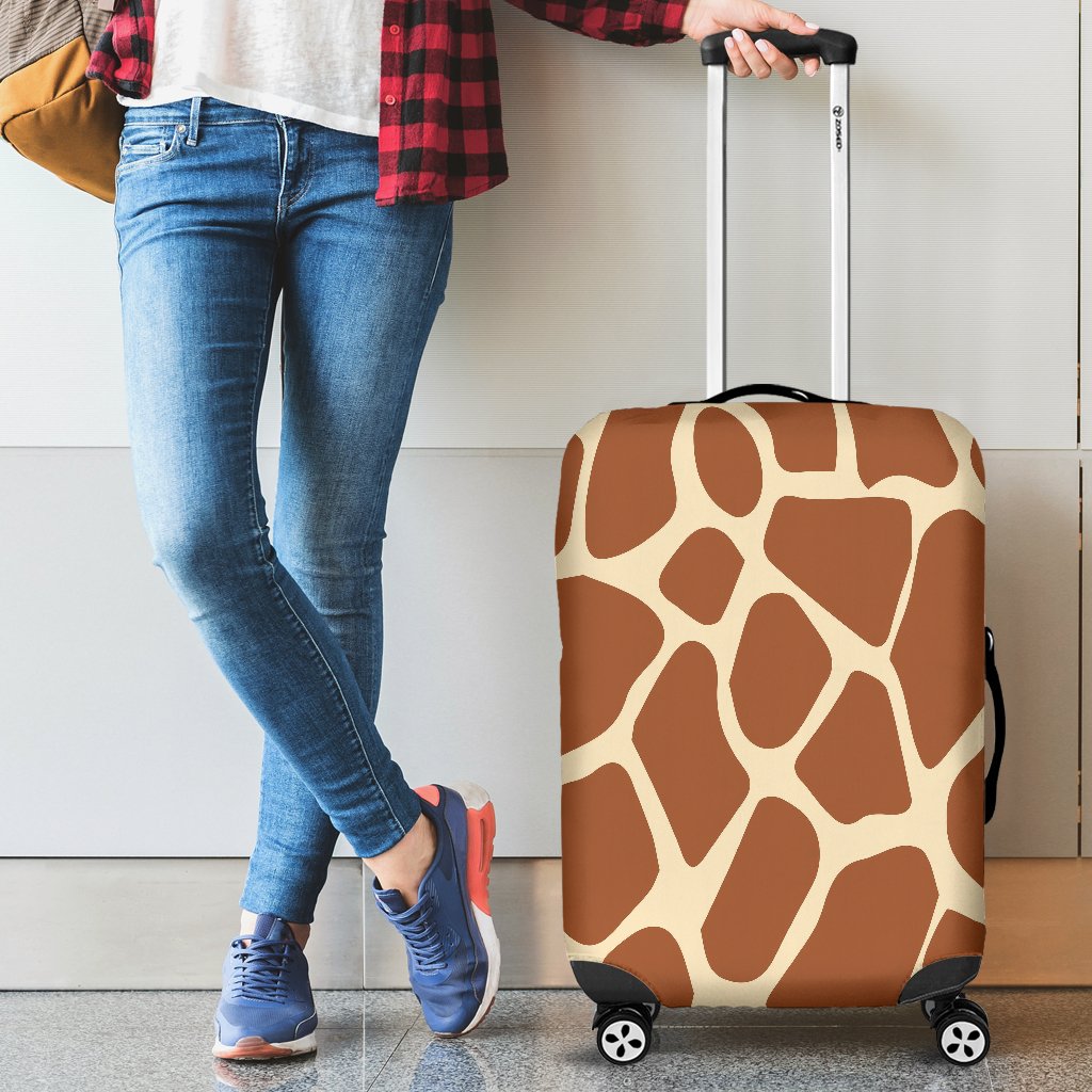 Giraffe Pattern Print Luggage Cover Protector-grizzshop