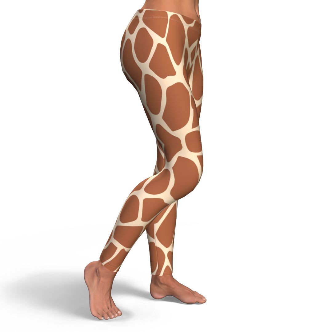 Giraffe Pattern Print Pattern Women Leggings-grizzshop