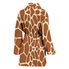Giraffe Pattern Print Women Long Robe-grizzshop