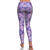 Giraffe Purple Pattern Print Pattern Women Leggings-grizzshop