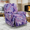 Giraffe Purple Pattern Print Recliner Cover-grizzshop