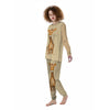 Giraffe Smiley Face Print Women's Pajamas-grizzshop