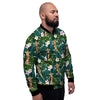 Giraffe Tropical Print Pattern Men's Bomber Jacket-grizzshop