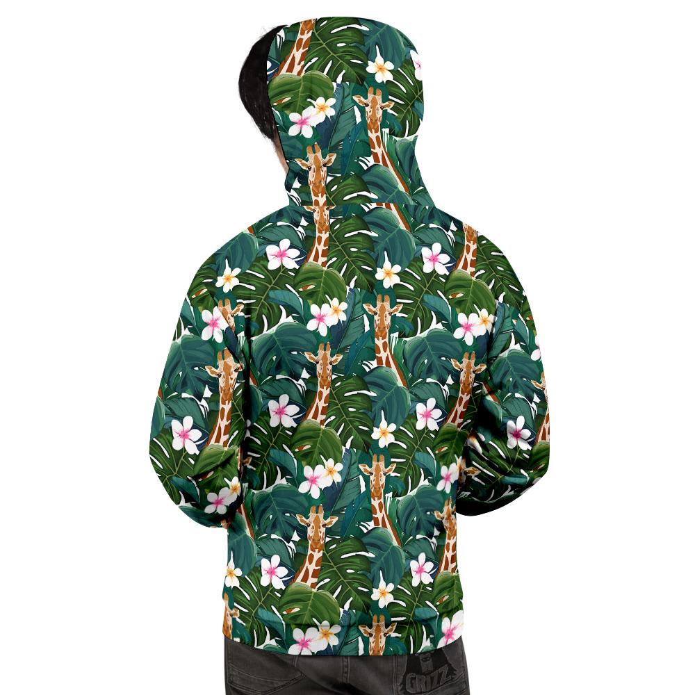 Giraffe Tropical Print Pattern Men's Hoodie-grizzshop