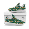 Giraffe Tropical Print Pattern White Athletic Shoes-grizzshop