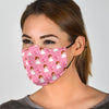 Girl Ballet Pattern Print Face Mask-grizzshop