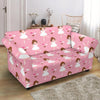 Girl Ballet Pattern Print Loveseat Cover-grizzshop