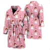 Girl Ballet Pattern Print Men Long Robe-grizzshop