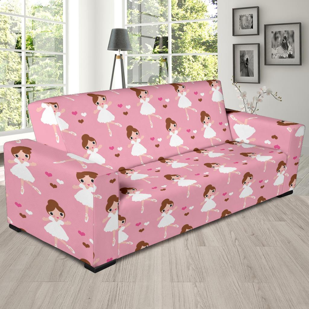 Girl Ballet Pattern Print Sofa Covers-grizzshop