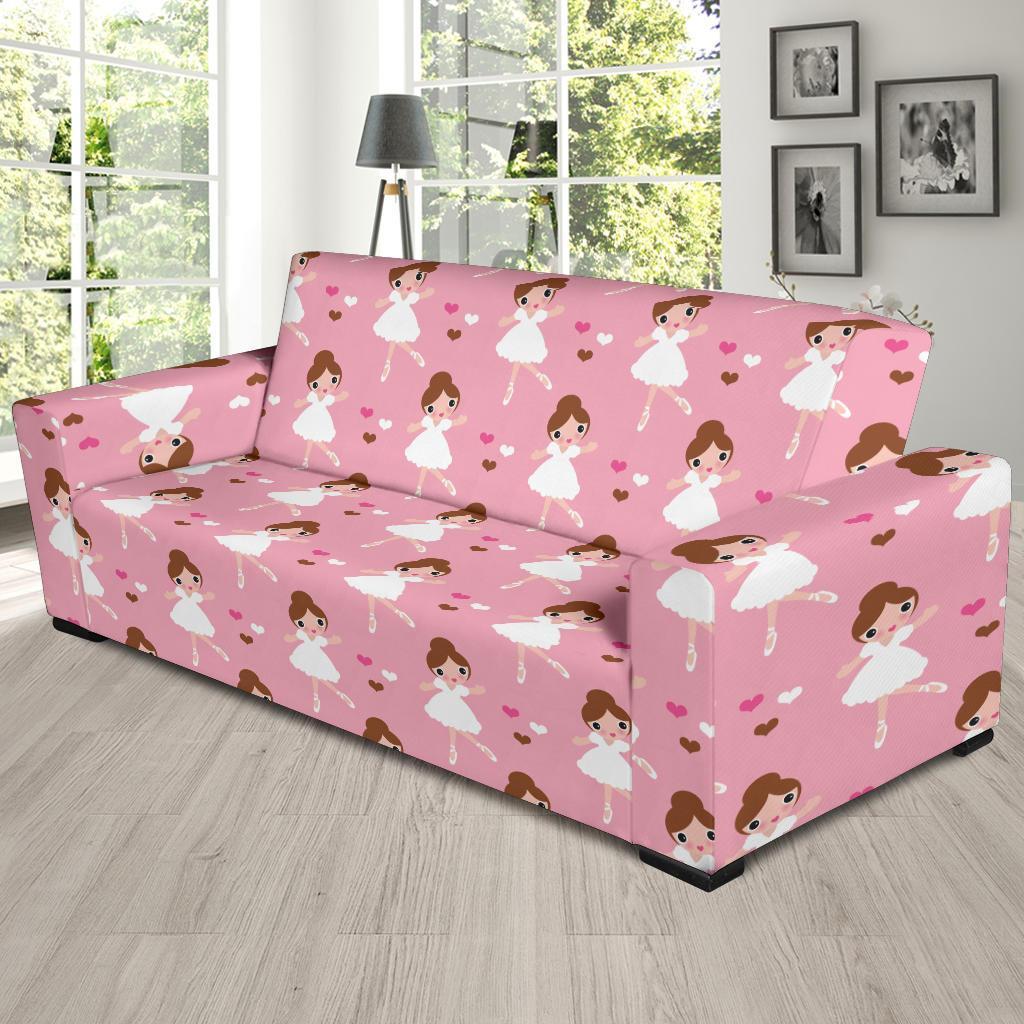 Girl Ballet Pattern Print Sofa Covers-grizzshop