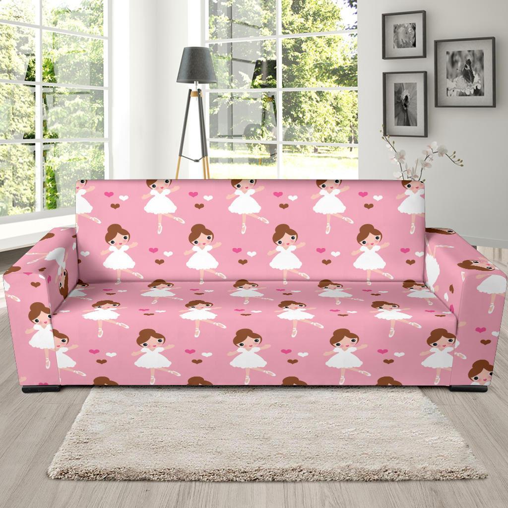 Girl Ballet Pattern Print Sofa Covers-grizzshop