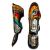 Girl Tribal African Print Muay Thai Shin Guards-grizzshop