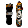 Girl Tribal African Print Muay Thai Shin Guards-grizzshop