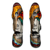 Girl Tribal African Print Muay Thai Shin Guards-grizzshop