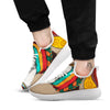 Girl Tribal African Print White Athletic Shoes-grizzshop