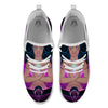 Girl Wiccan And Magical Moon Print White Athletic Shoes-grizzshop