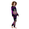 Girl Wiccan And Magical Moon Print Women's Pajamas-grizzshop